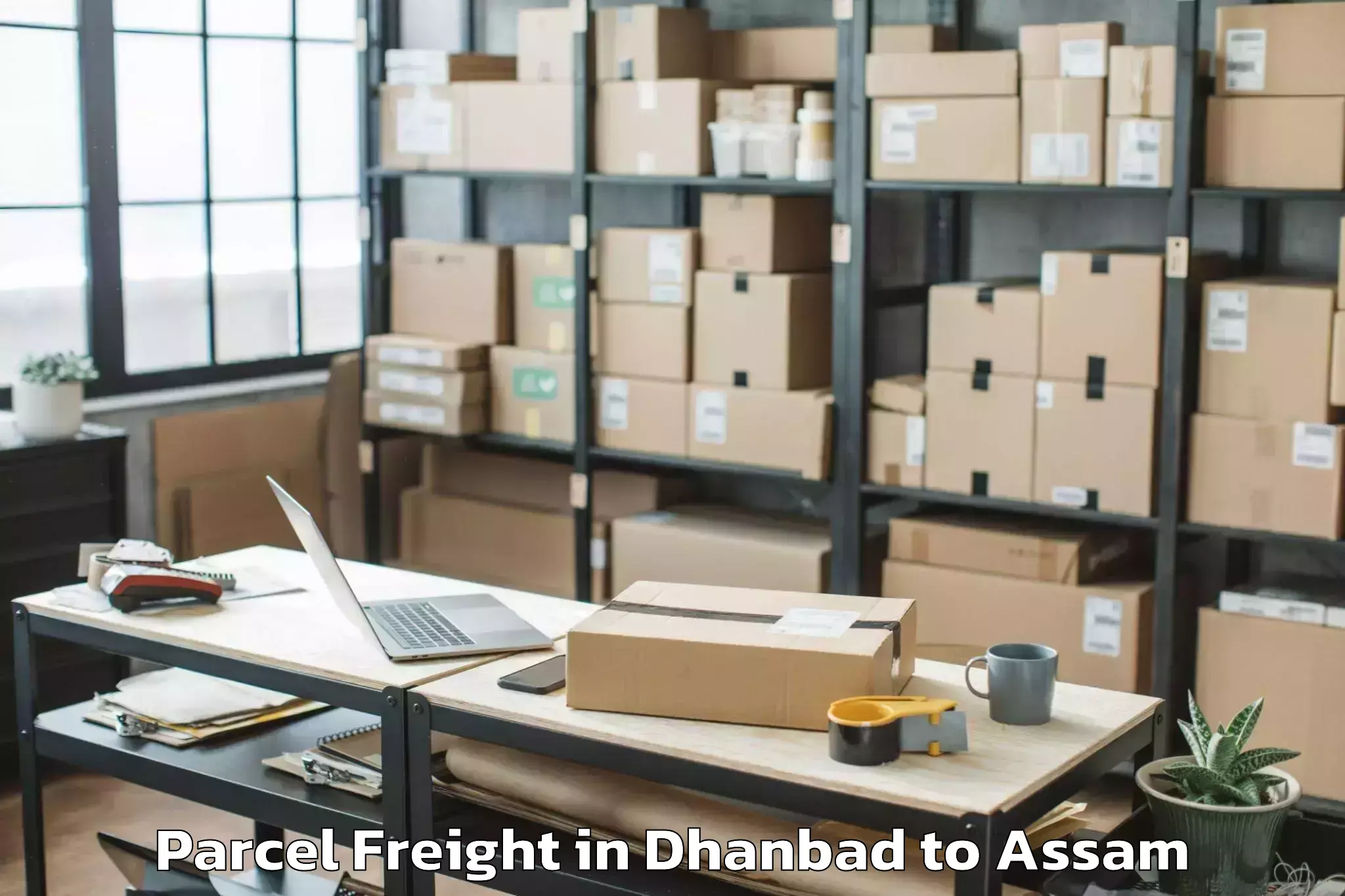 Efficient Dhanbad to Moran Parcel Freight